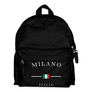 Milano Italia Noir Flag Print - Kids' Backpack - black - Front