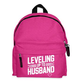 Aufleveln Zum Ehemann - Kinder Rucksack - Fuchsia - Vorne