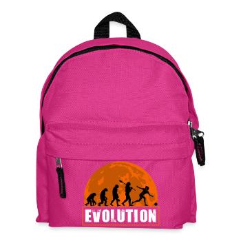 Bowling Girl Evolution Design für Sportliebhaber - Kinder Rucksack - Fuchsia - Vorne