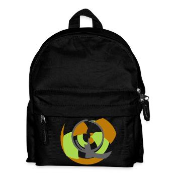 Orbite spirale Géométrie abstraite - Sac à dos Enfant - noir - Devant