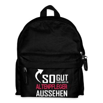 So gut kann nur ein Altenpfleger aussehen - Kinder Rucksack - Schwarz - Vorne