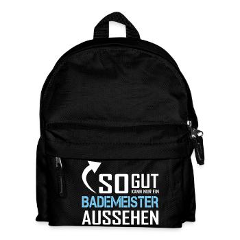 So gut kann nur ein Bademeister aussehen - Kinder Rucksack - Schwarz - Vorne