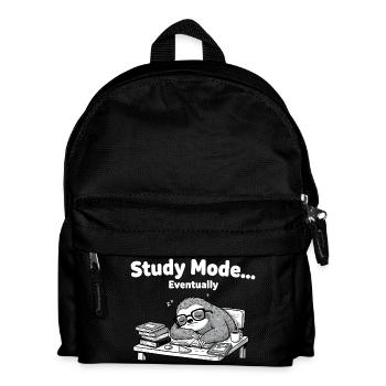 Sleep mode Sloth at the desk - Kids' Backpack - black - Front