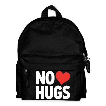 Pas de câlins s’il te plaît garde tes distances câlins antisociaux - Sac à dos Enfant - noir - Devant