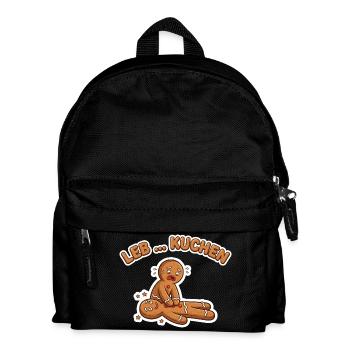 Cake Gingerbread Paramedic Cartoon - Kids' Backpack - black - Front