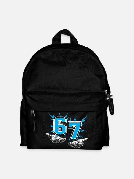 67 six seven - Kinder Rucksack - Schwarz
