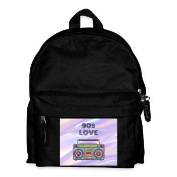 90s Love Boombox - Kids' Backpack - black - Front