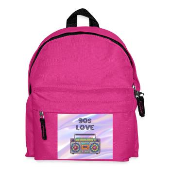 90s Love Boombox - Kids' Backpack - fuchsia - Front