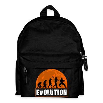 Evolution of Man Karate Martial Arts Dojo Coach - Kids' Backpack - black - Front