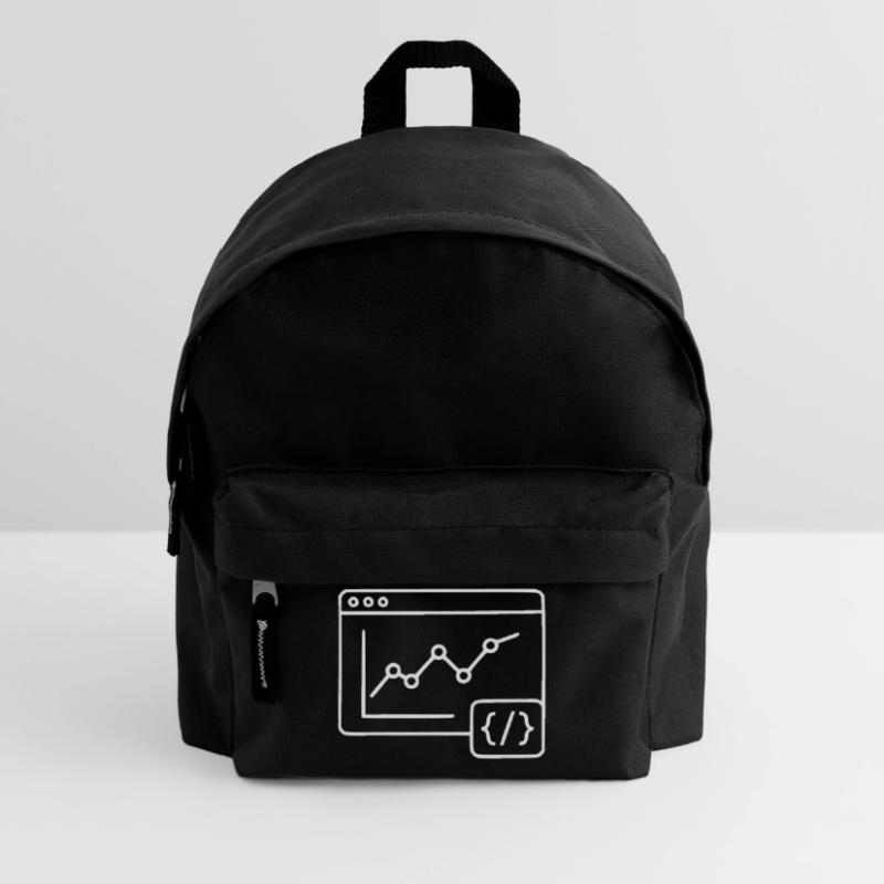 Web Analyse Chart Coding Browser Vektor Kinder Rucksack