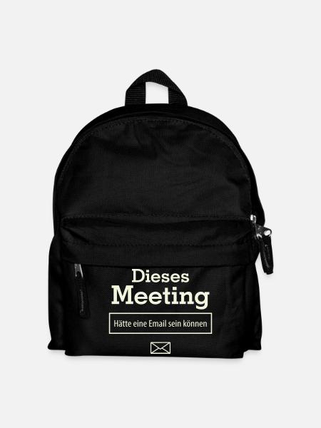 This meeting could have been an email - Kids' Backpack - black