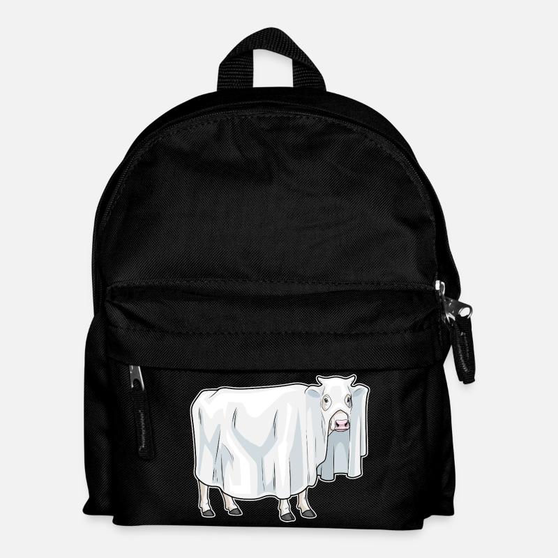 Kuh Halloween Geist - Kinder Rucksack - Schwarz