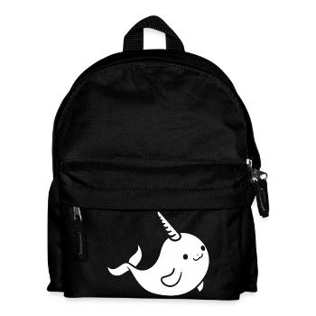 Narwal - Kinder Rucksack - Schwarz - Vorne