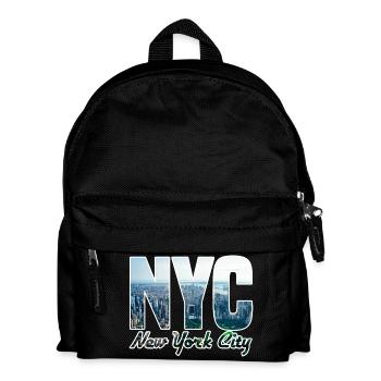 NYC Skyline Block Letters - Kids' Backpack - black - Front