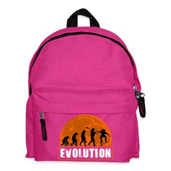 Entwicklung des Skateboarding Retro Sunset Skater - Kinder Rucksack - Fuchsia - Vorne