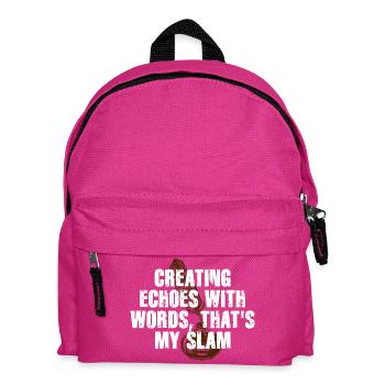 Slam Poetry Gitarrenechos - Kinder Rucksack - Fuchsia - Vorne
