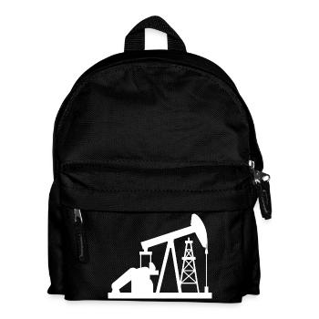 Oil Pumpjack USA Oil Transfer Pump Design - Kids' Backpack - black - Front