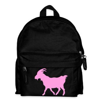 Ziege rosa G.O.A.T. - Kinder Rucksack - Schwarz - Vorne