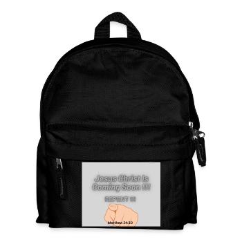 Jesus Christus kommt bald !! - Kinder Rucksack - Schwarz - Vorne