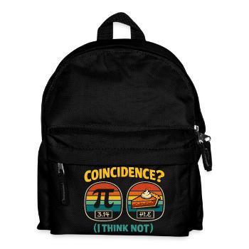 Pi Tag Coincidence I Think Not Mathe Design - Kids' Backpack - black - Front