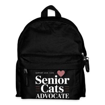 Senior-Katzen-Anwalt - Kinder Rucksack - Schwarz - Vorne
