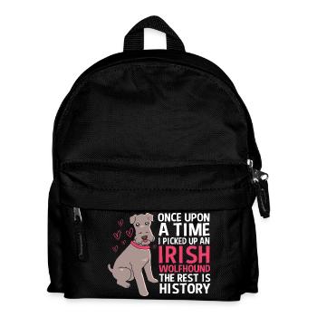 Irish wolfhound - Kids' Backpack - black - Front