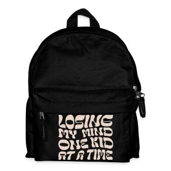 Losing My Mind One Kid at Time - Kids' Backpack - black - Front