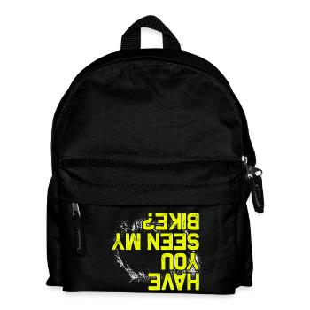 Seen my bike? Fahrrad Mountainbike MTB Downhill - Kinder Rucksack - Schwarz - Vorne
