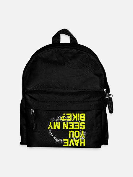 Seen my bike? Fahrrad Mountainbike MTB Downhill - Kinder Rucksack - Schwarz