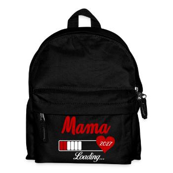 Mama Loading 2027 Herz - Kinder Rucksack - Schwarz - Vorne