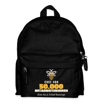 Imker Chef von 50000 Mitarbeiterinnen Bienen - Kinder Rucksack - Schwarz - Vorne