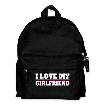 I love my girlfriend - Kinder Rucksack - Schwarz - Vorne