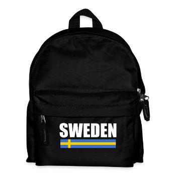 Schweden - Kinder Rucksack - Schwarz - Vorne