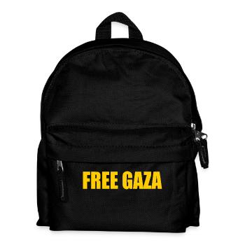 Free gaza - Kids' Backpack - black - Front