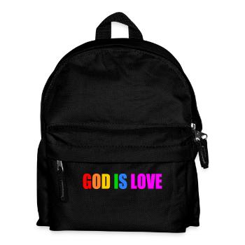 God is love - Kids' Backpack - black - Front
