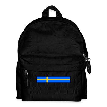 Schweden Flagge - Kinder Rucksack - Schwarz - Vorne