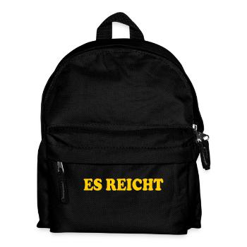 Es reicht - Kinder Rucksack - Schwarz - Vorne