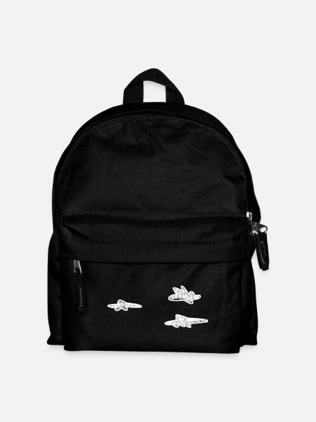 Clouds White - Kids' Backpack - black