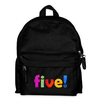 FÜNF 5 JAHRE 5. GEBURTSTAG - Kinder Rucksack - Schwarz - Vorne