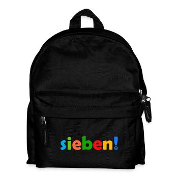 SIEBEN 7 JAHRE JUNGE 7. GEBURTSTAG - Kinder Rucksack - Schwarz - Vorne