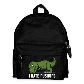 T-Rex - Je déteste les pompes - cadeau - Sac à dos Enfant - noir - Devant