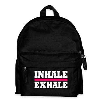 Inhale exhale - Kids' Backpack - black - Front