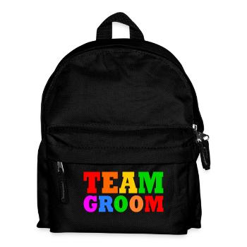 Team groom - Kids' Backpack - black - Front