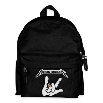 il doit se marier, il doit épouser - Sac à dos Enfant - noir - Devant