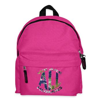 nous sommes tous humains globe - Sac à dos Enfant - fuchsia - Devant