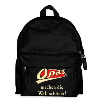 Opas machen die Welt schöner - Kinder Rucksack - Schwarz - Vorne