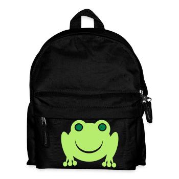 frog - Kids' Backpack - black - Front