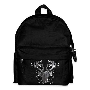Tête de cerf costumes traditionnels dirndl motif branches - Sac à dos Enfant - noir - Devant