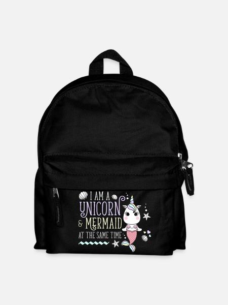Je suis une sirène licorne licorne et sirène - Sac à dos Enfant - noir