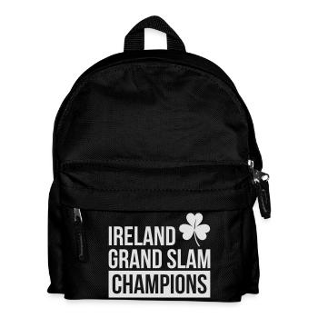 Ireland Rugby Union Grand Slam Champions - Kids' Backpack - black - Front
